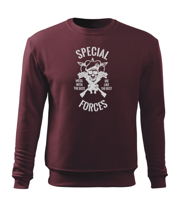 DRAGOWA férfi pulóver special forces 300 g/m², bordó
