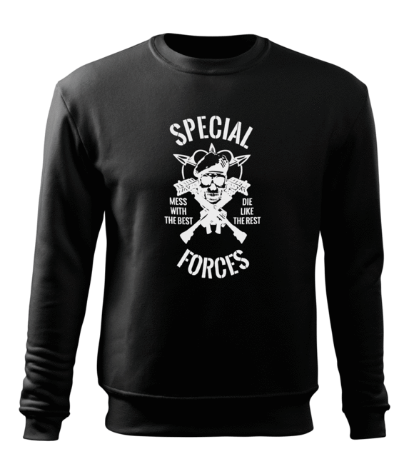 DRAGOWA férfi pulóver special forces 300 g/m², fekete