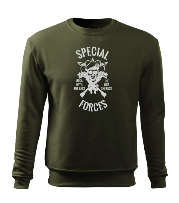 DRAGOWA férfi pulóver special forces 300 g/m², olívazöld