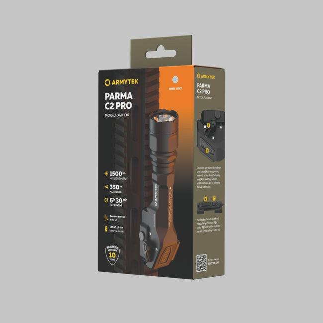 Armytek Parma C2 Pro kompakt fegyverlámpa újratölthető 1500lm
