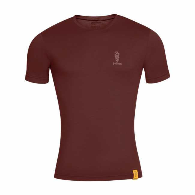 Patizon Chestnut férfi merino póló rövid ujjú