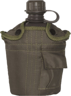 Mil-Tec US kulacs 1l ALU tálkával, olívazöld