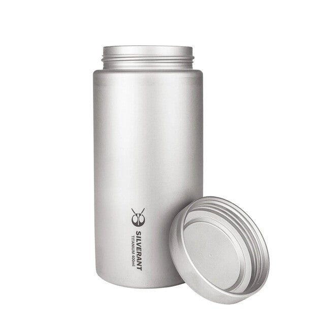 Silverant palack titán 400 ml lapos fedővel