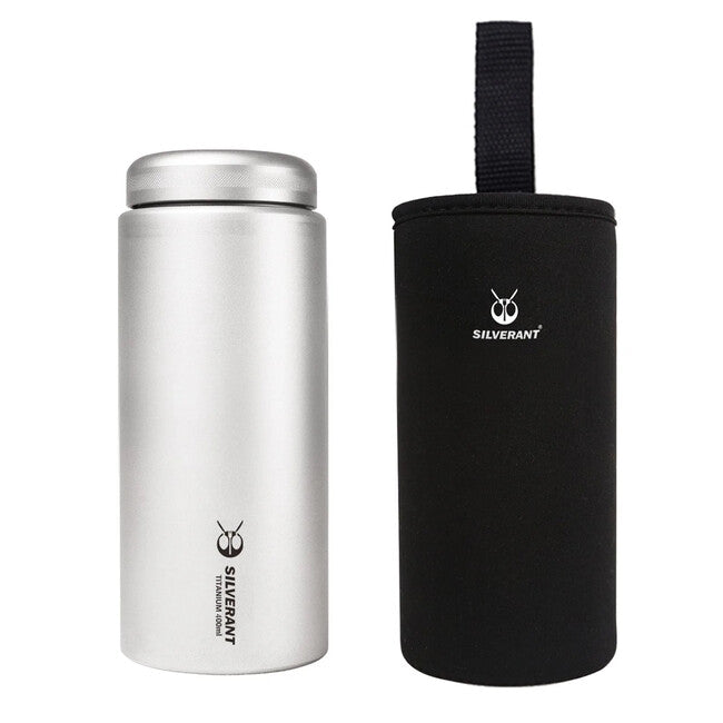 Silverant palack titán 400 ml lapos fedővel