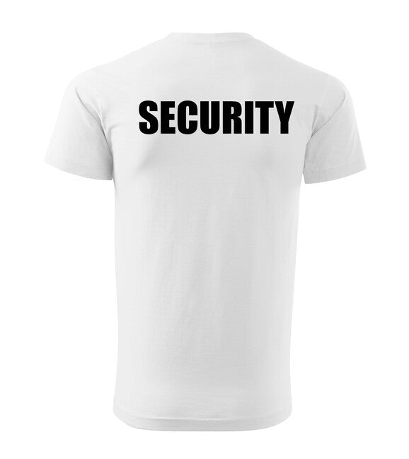DRAGOWA póló SECURITY felirattal, fehér