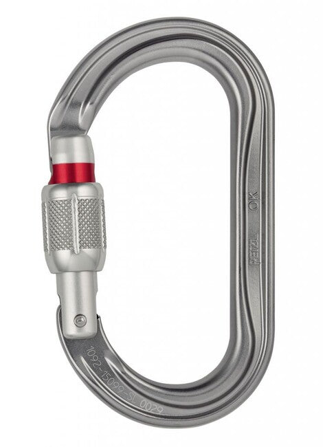Petzl OK karabiner Screw Lock ovális csavarható biztosítóval