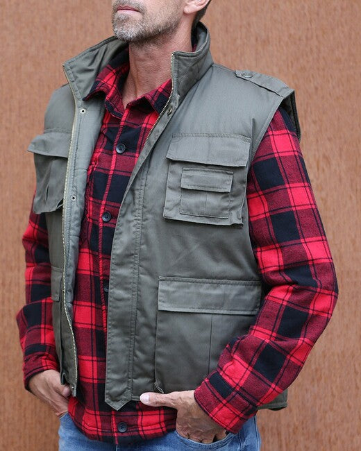 Brandit Ranger bélelt mellény, Flecktarn