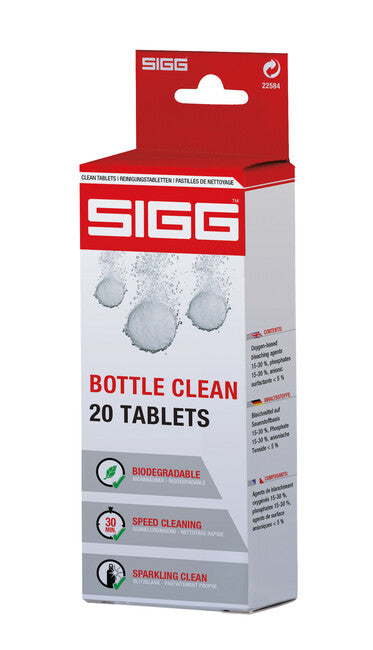 SIGG Bottle Clean pezsgő tisztító tabletta vízhez (20 db csomag)