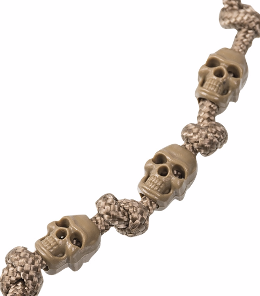 Mil-Tec Skull cipőfűző-végzáró 10 db, coyote