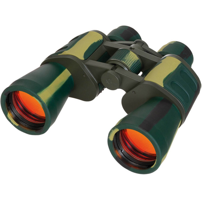 MFH összecsukható távcső 10 x 50 rubinlencséjű, woodland