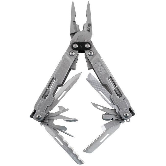SOG POWERACCESS DELUXE multifunkciós szerszám Multi-Tool szövet tokkal és hex bit készlettel FABRIC SHEATH KIT
