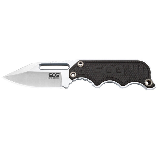 SOG INSTINCT MINI fix pengéjű kés G10 HANDLE, Satin