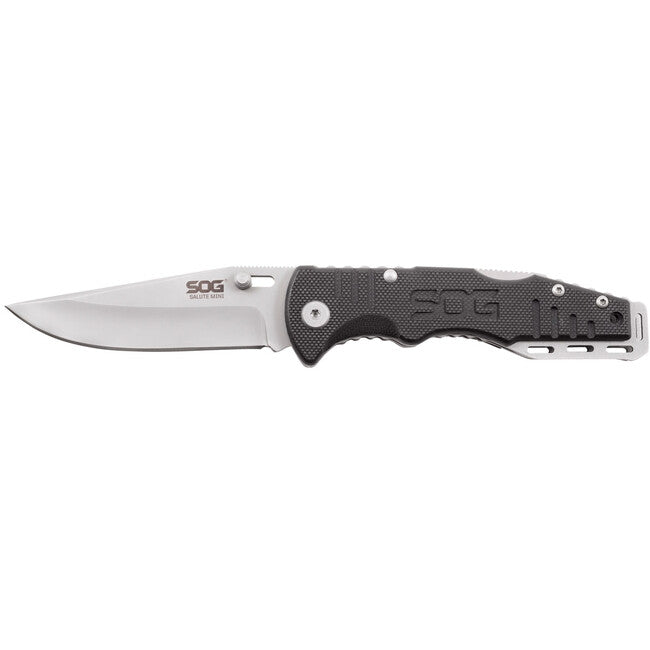 SOG SALUTE MINI összecsukható kés BEAD BLAST, G10