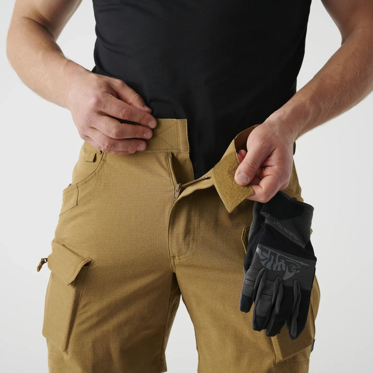 Helikon-Tex OTS Ultra AeroTech kraťasy, black – detail 8