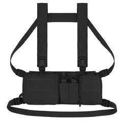 DRAGOWA Recon taktikai mellkasi hordozó Tactical Chest rig, fekete