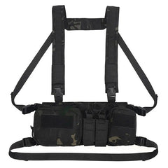 DRAGOWA Recon taktikai mellkasi hordozó Tactical Chest rig, CP black