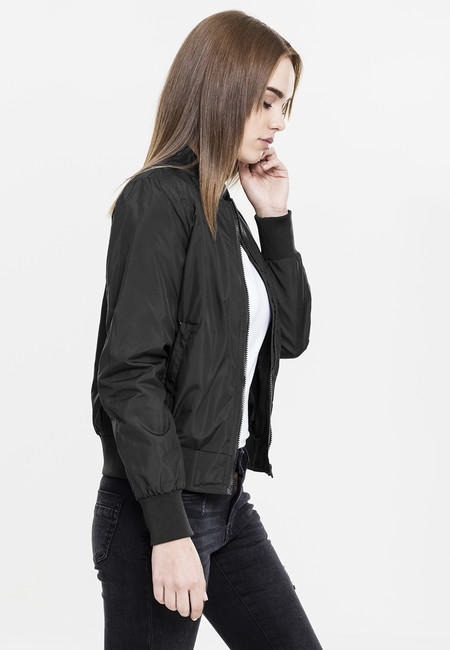 Urban Classics női light bomber kabát, fekete