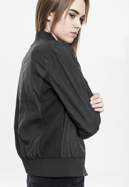 Urban Classics női light bomber kabát, fekete