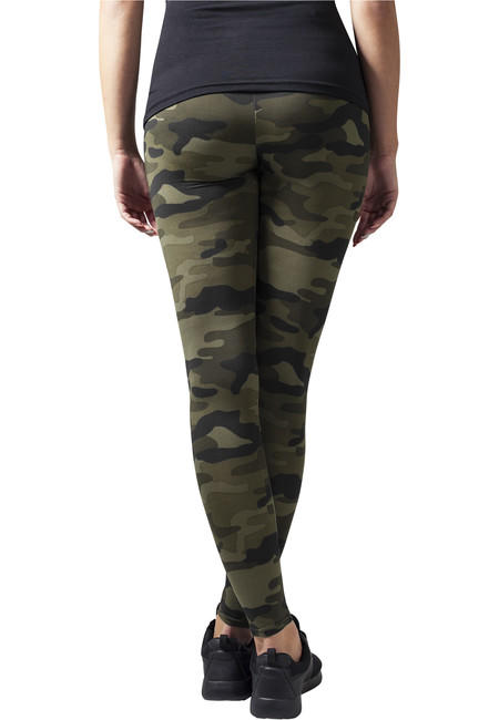 Urban Classics női leggings, Wood camo