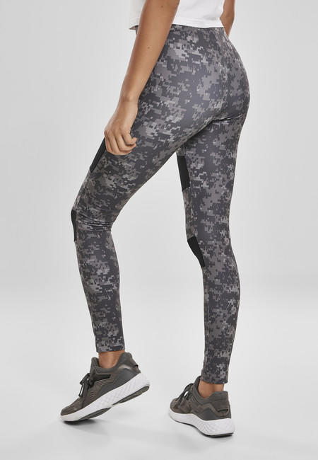 Urban Classics Tech Mesh női leggings, Dark digital camo