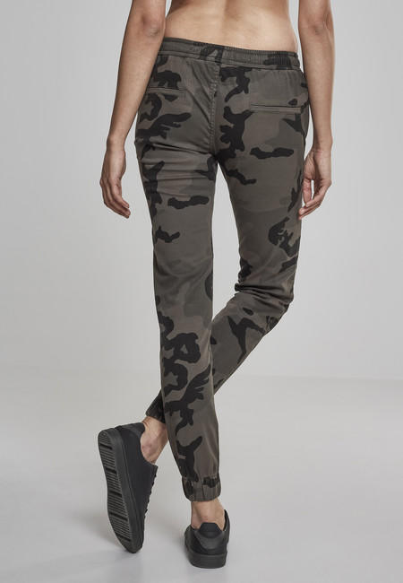 Urban Classics női melegítő nadrág, Dark camo