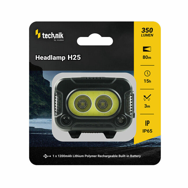 Technik fejlámpa LED CREE XPG-2+LED COB gumírozott USB-C piros fény stroboszkóp