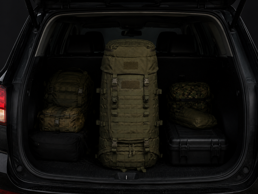 Tasmanian Tiger Base Pack 60 FO IRR taktikai hátizsák, stone-grey-olive