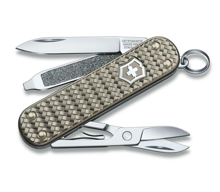 Victorinox Classic SD Precious Alox Infinite Grey multifunkciós kés 58 mm, szürke