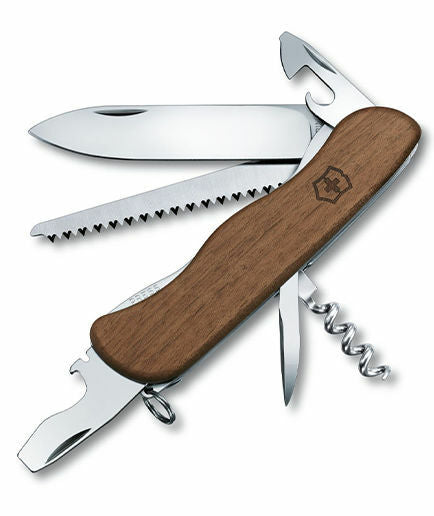 Victorinox Forester multifunkciós kés Wood 111 mm, diófa, 10 funkció