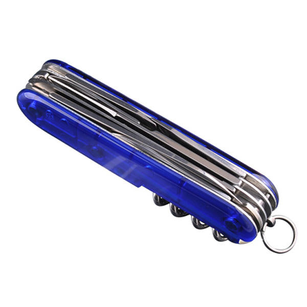 Victorinox Huntsman zsebkés 91mm, átlátszó kék