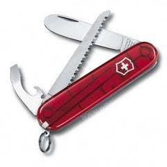 Victorinox My First multifunkciós gyerek kés, átlátszó piros, 9 funkció