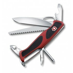 Victorinox RangerGrip 78 multifunkciós kés 130 mm, piros-fekete, 12 funkció