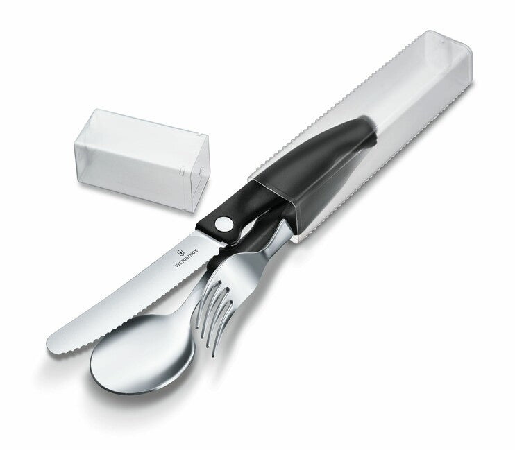 Victorinox Swiss Classic evőeszközkészlet 3 részes, fekete