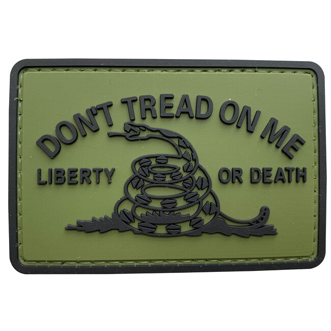 WARAGOD Don't Tread on me PVC felvarró, zöld