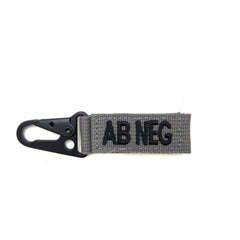 WARAGOD karabiner vércsoportjel AB- negatív, szürke