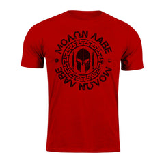 DRAGOWA rövid ujjú póló Molon Labe 160 g/m², piros