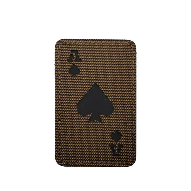 WARAGOD Poker Cards Ace of Spades felvarró, coyot