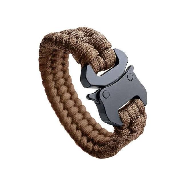 WARAGOD Avär paracord karkötő fém klippel, coyot
