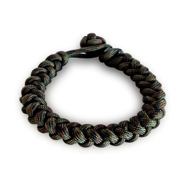 WARAGOD Ectar paracord karkötő állítható zárral, camo green