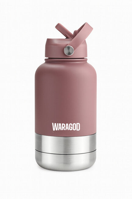 WARAGOD Aura 3v1 termosz 1000ml, rózsaszín
