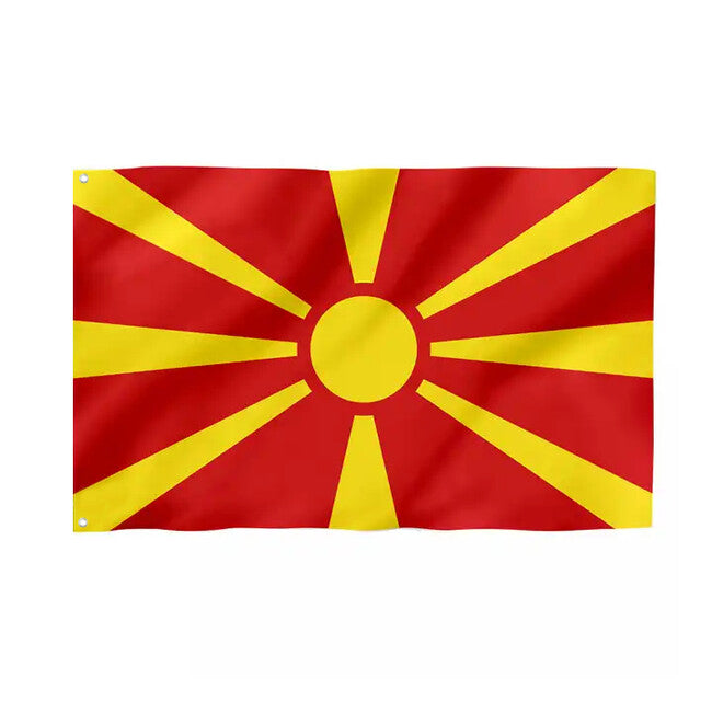 WARAGOD Észak-Macedónia zászló 150x90 cm