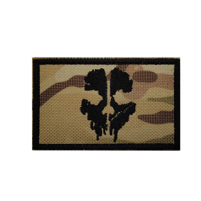 WARAGOD Call of Duty ghost mask hímzett felvarró, multicam
