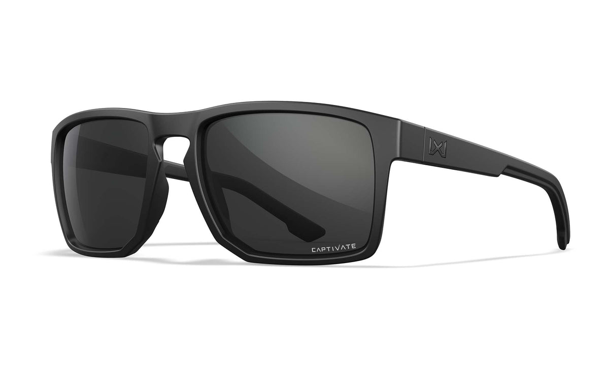 Wiley X Founder napszemüveg, Matte Black / CAPTIVATE Grey