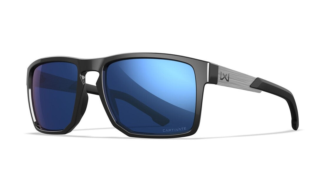 Wiley X Apex napszemüveg, Captivate Polarized Blue Mirror/ Gloss Black