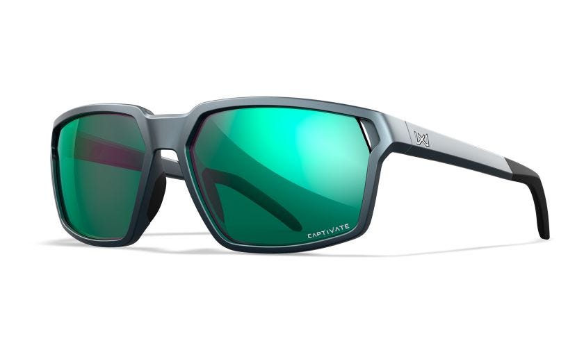 Wiley X Sierra napszemüveg Captivate Polarized, matte graphite, green mirror