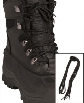 Mil-Tec Co vaxolt cipőfűző, fekete 140cm