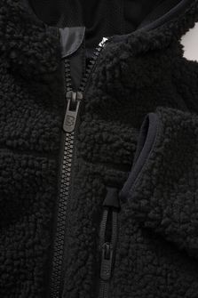 Brandit Teddy gyerek fleece dzseki, fekete