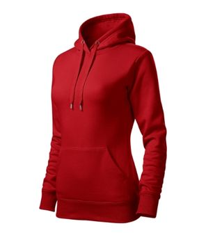 Malfini Cape női kapucnis pulóver, piros