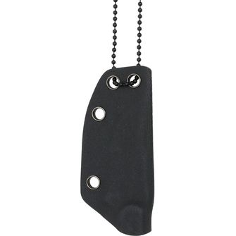 BlackField kés nyaklánc, fekete, 12,5 cm