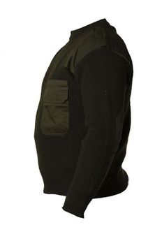 Sweater BW biztonsági pulóver olívzöld